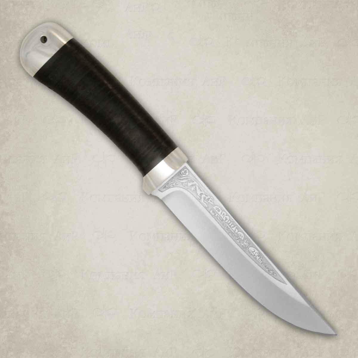 Нож Лиса, сталь 110х18 М-ШД, кожа - фото 2