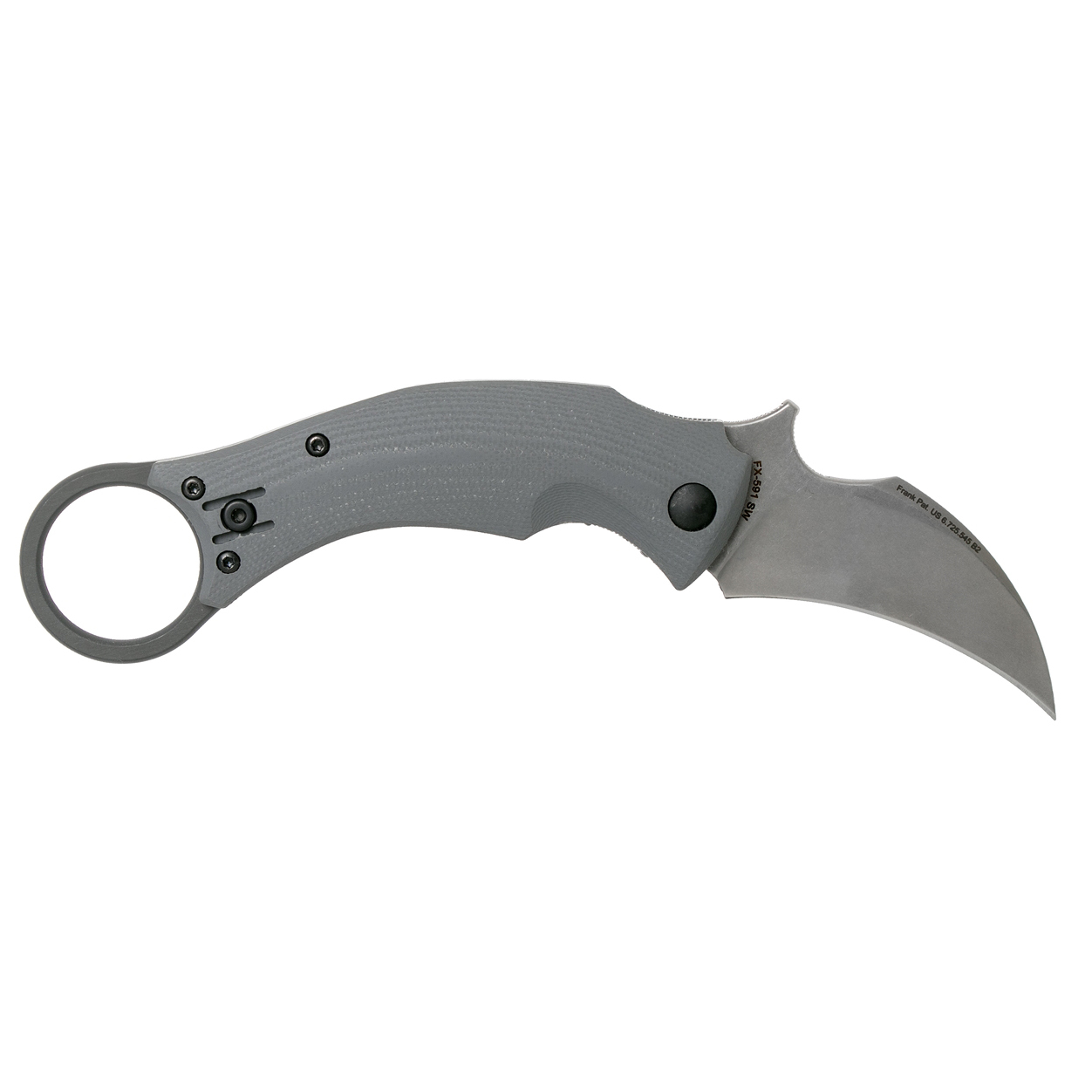 Складной нож Fox Black Bird, сталь N690, рукоять стеклотекстолит G-10, серый от Ножиков