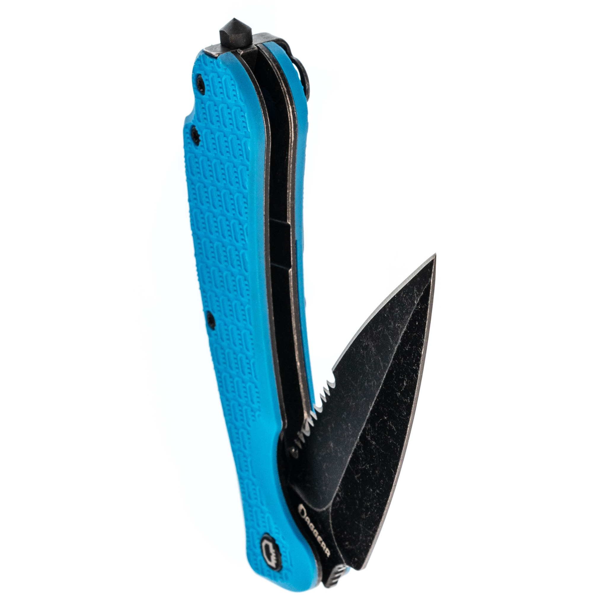 Складной нож Daggerr Urban 2 Blue BW Serrated, сталь 8Cr14MoV, рукоять FRN - фото 5