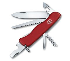 Фото Нож перочинный Victorinox Forester, сталь X50CrMoV15, рукоять нейлон, красный, 11 функций, 111мм