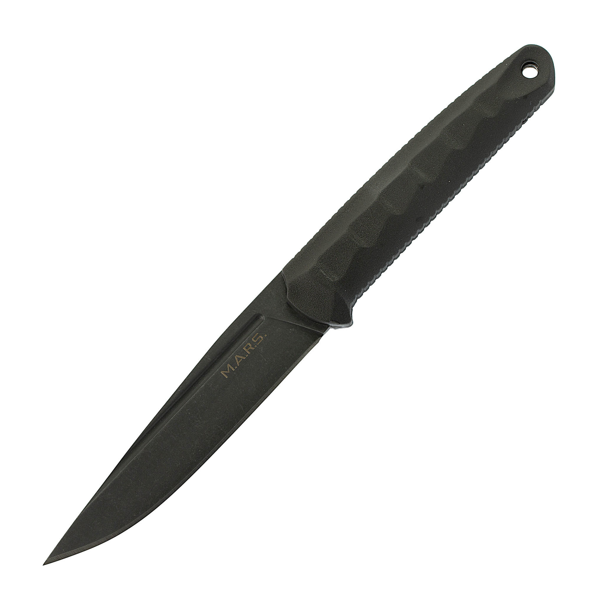 Нож Марс Кизляр, сталь AUS-8 SW, рукоять эластрон, черный кинжал малый сувенирный кизляр