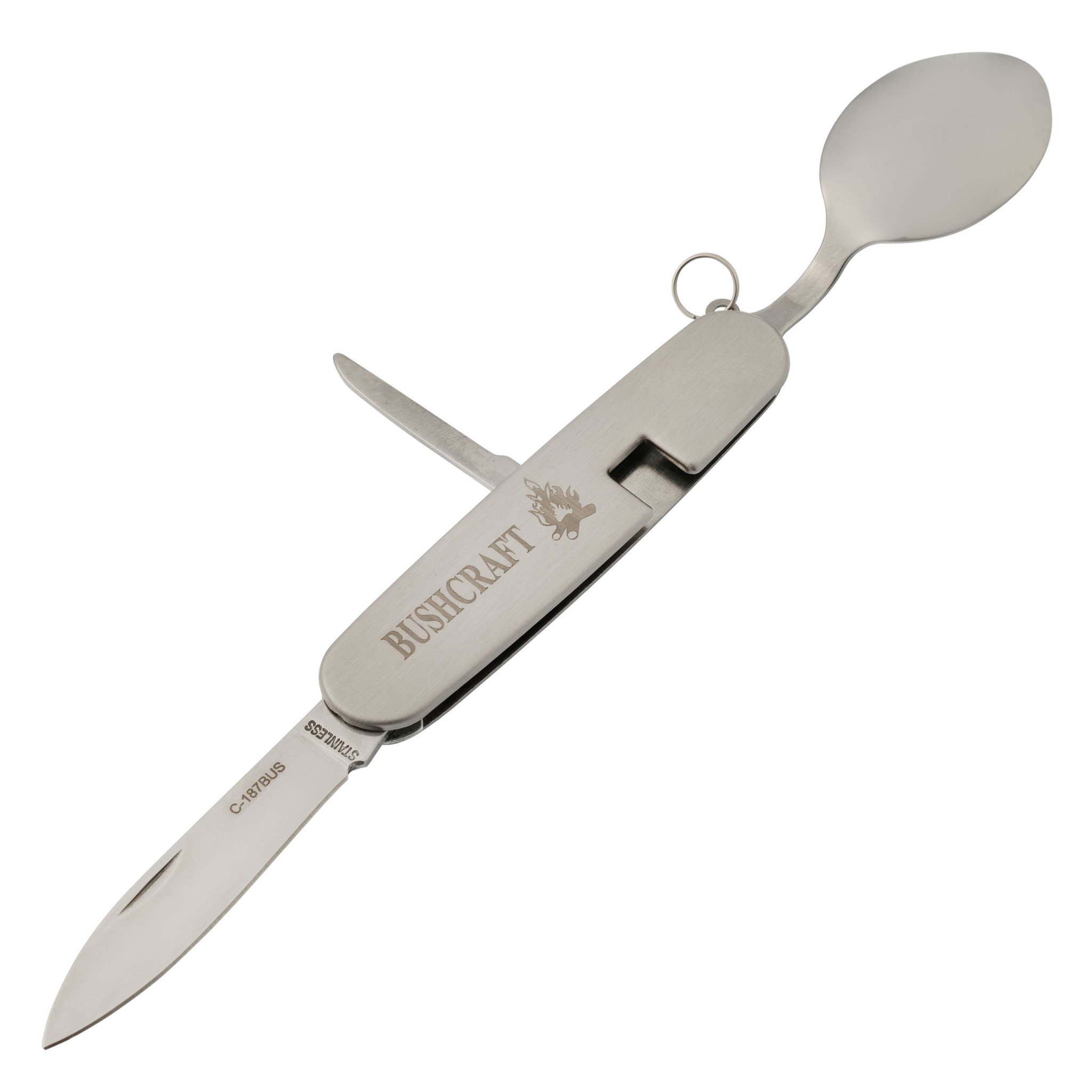 Нож складной многофункциональный ложка-вилка Bushcraft - фото 3