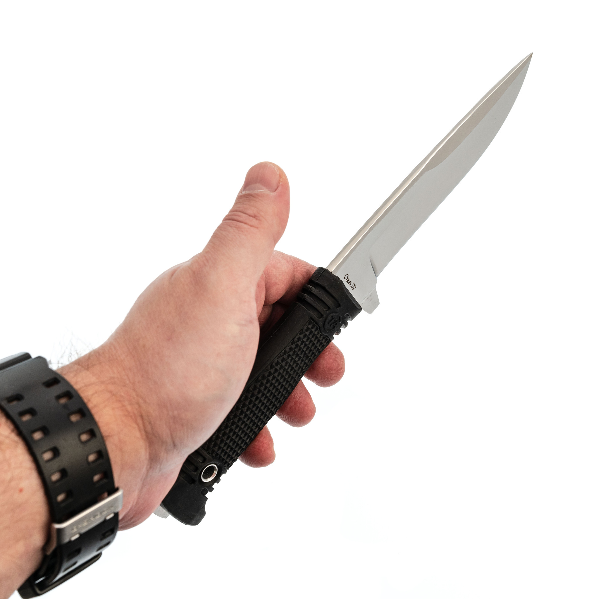 Нож Ефрейтор, сталь D2, резина - фото 5