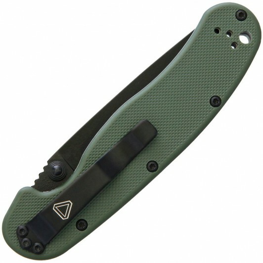 Нож складной Ontario Rat-2, сталь D2, рукоять термопластик GRN, green/black - фото 2
