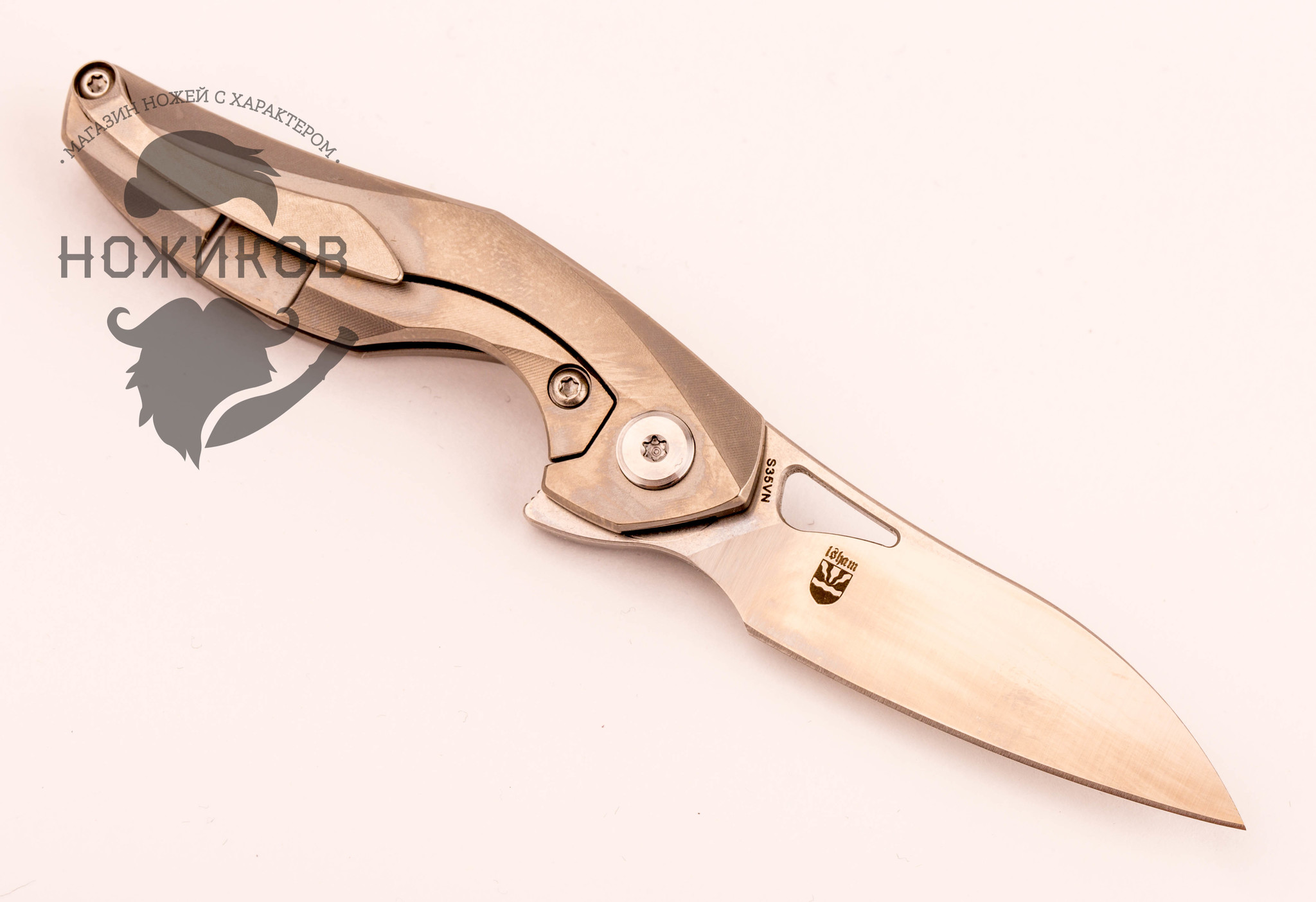 фото Складной нож bestech the reticulan bt1810a, сталь s35vn, рукоять титан bestech knives