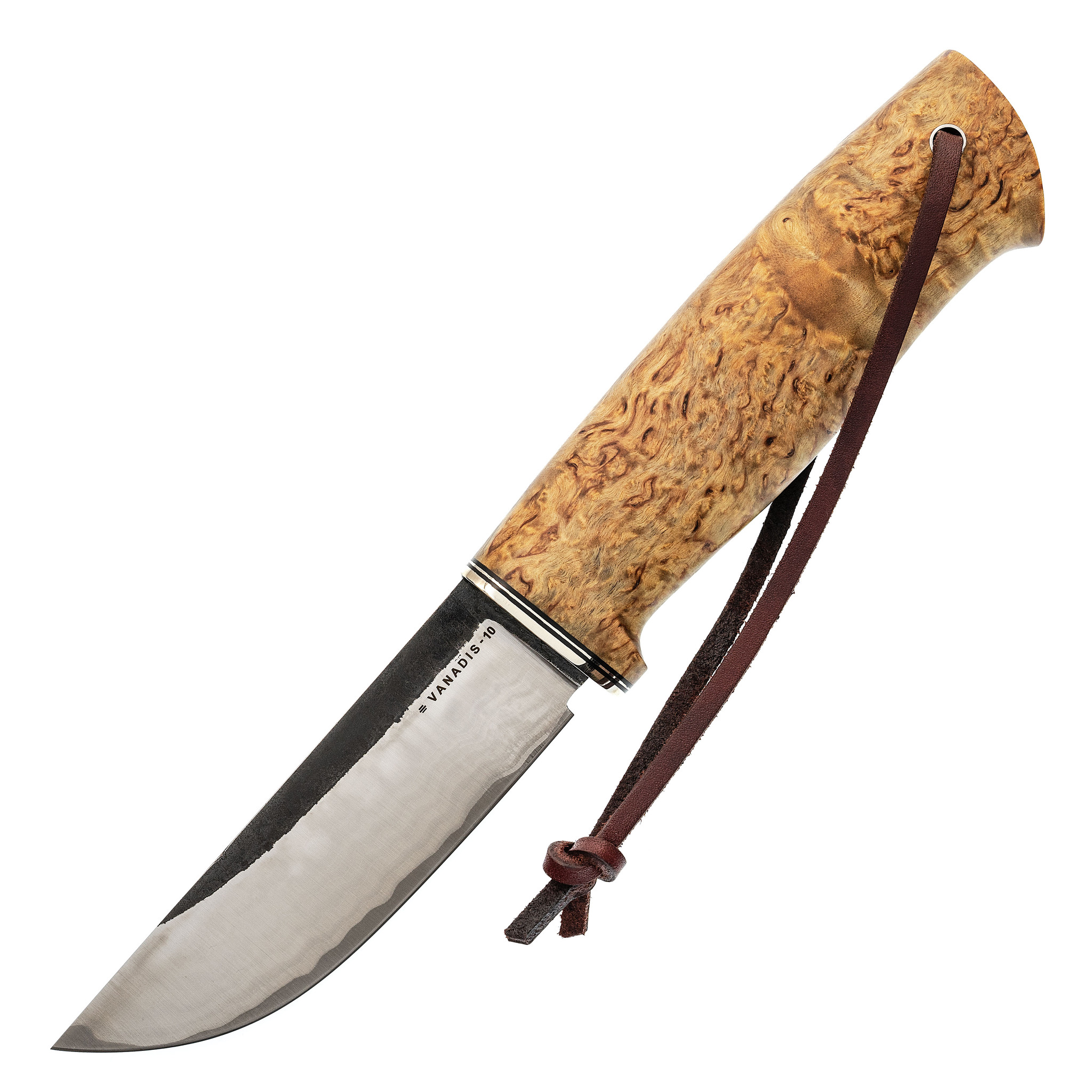 Нож Барбус, сталь Vanadis10, ламинат, рукоять карельская береза - фото 1