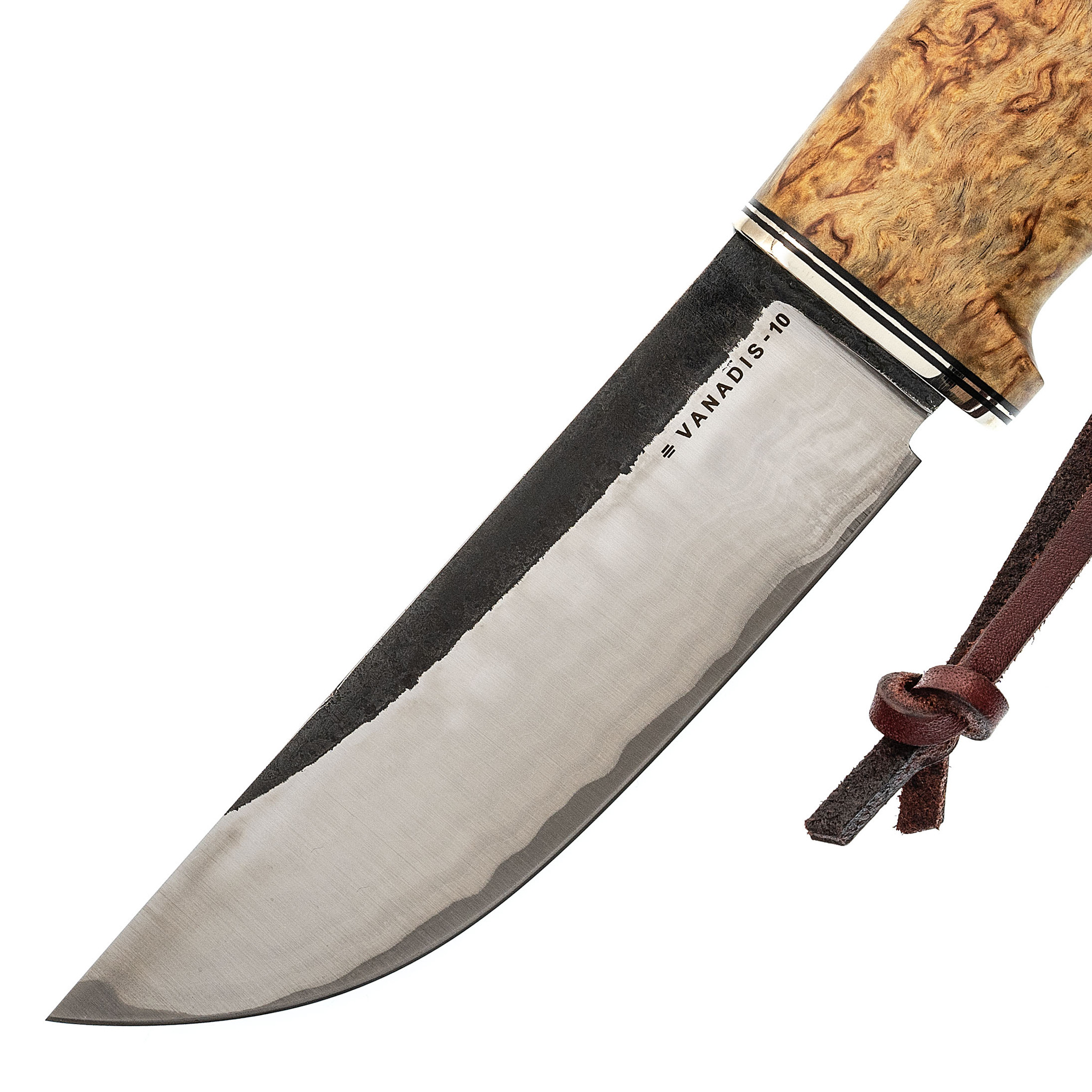 Нож Барбус, сталь Vanadis10, ламинат, рукоять карельская береза - фото 2