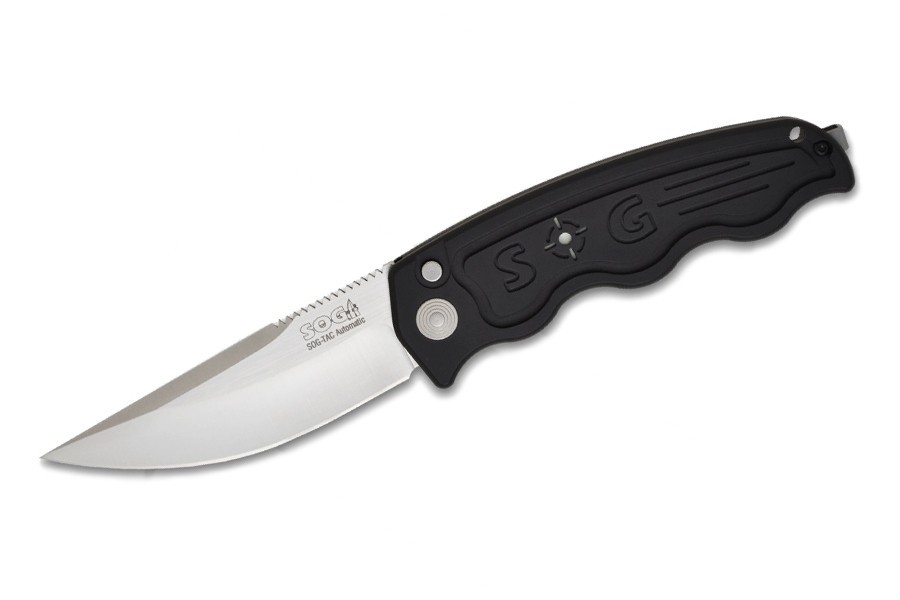 Складной автоматический нож SOG-TAC ST01, сталь Aus 8, рукоять алюминий - фото 4