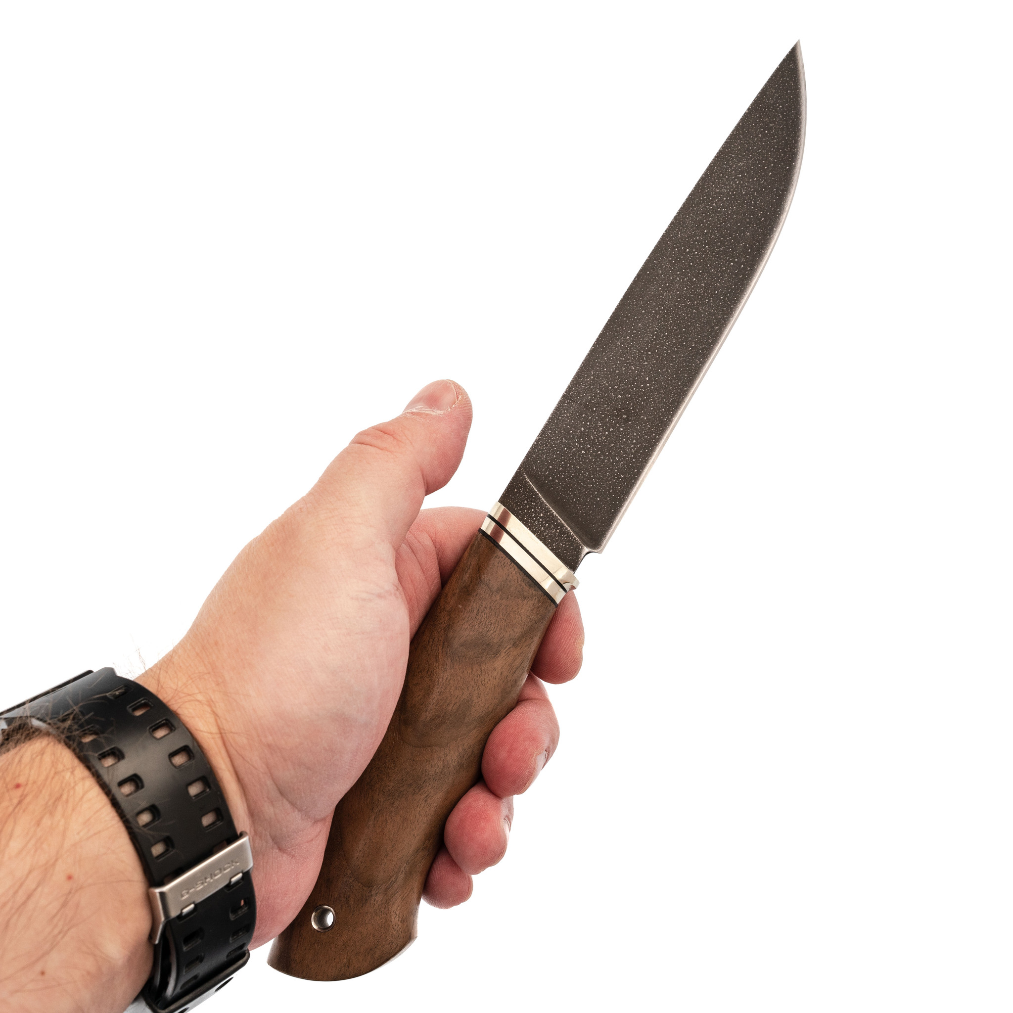 фото Нож пантера, сталь хв-5, рукоять орех кузница семина