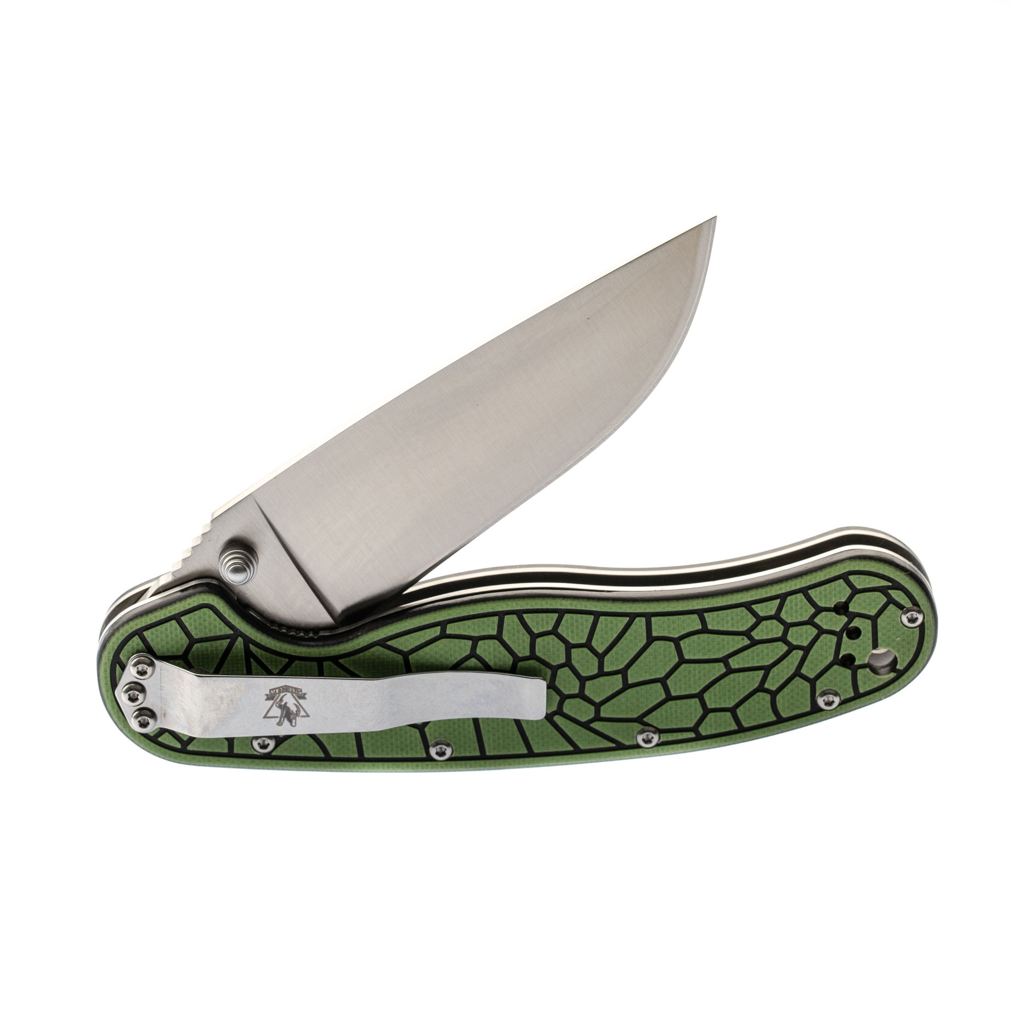 Складной нож Крыса 2, сталь AUS-8, зеленая G10 - фото 5