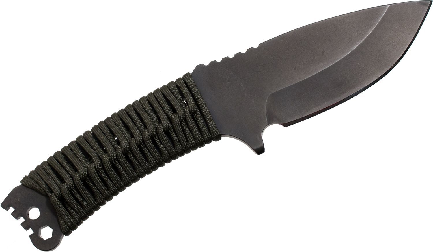 Тактический нож NAV-T, Matte Black Oxide D2 Steel, OD Green Handle - фото 4