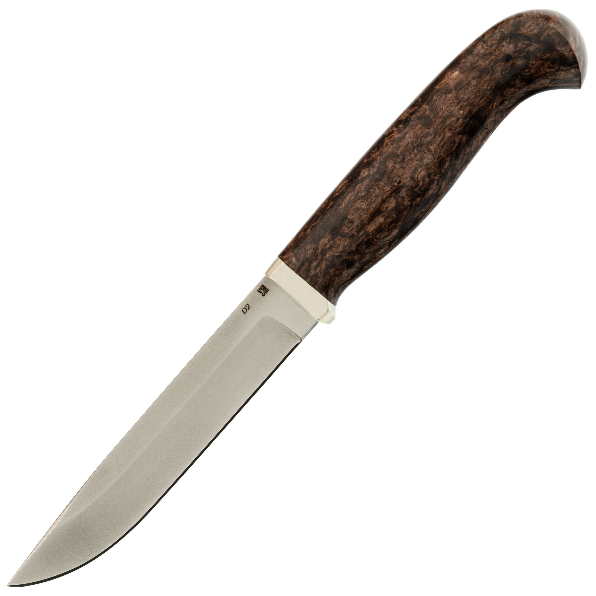 Нож Финка, сталь D2, рукоять карельская береза - фото 1