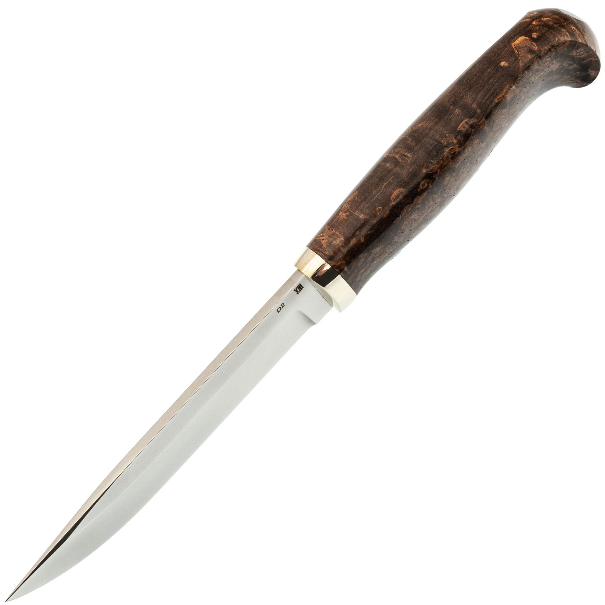 Нож Финка, сталь D2, рукоять карельская береза - фото 2