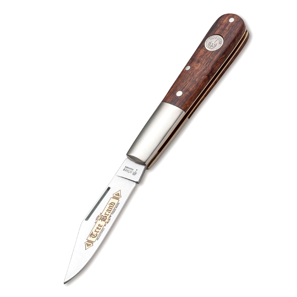Нож складной Boker Barlow Classic Gold, сталь 440С Polished Plain, рукоять аризонское дерево, 114941