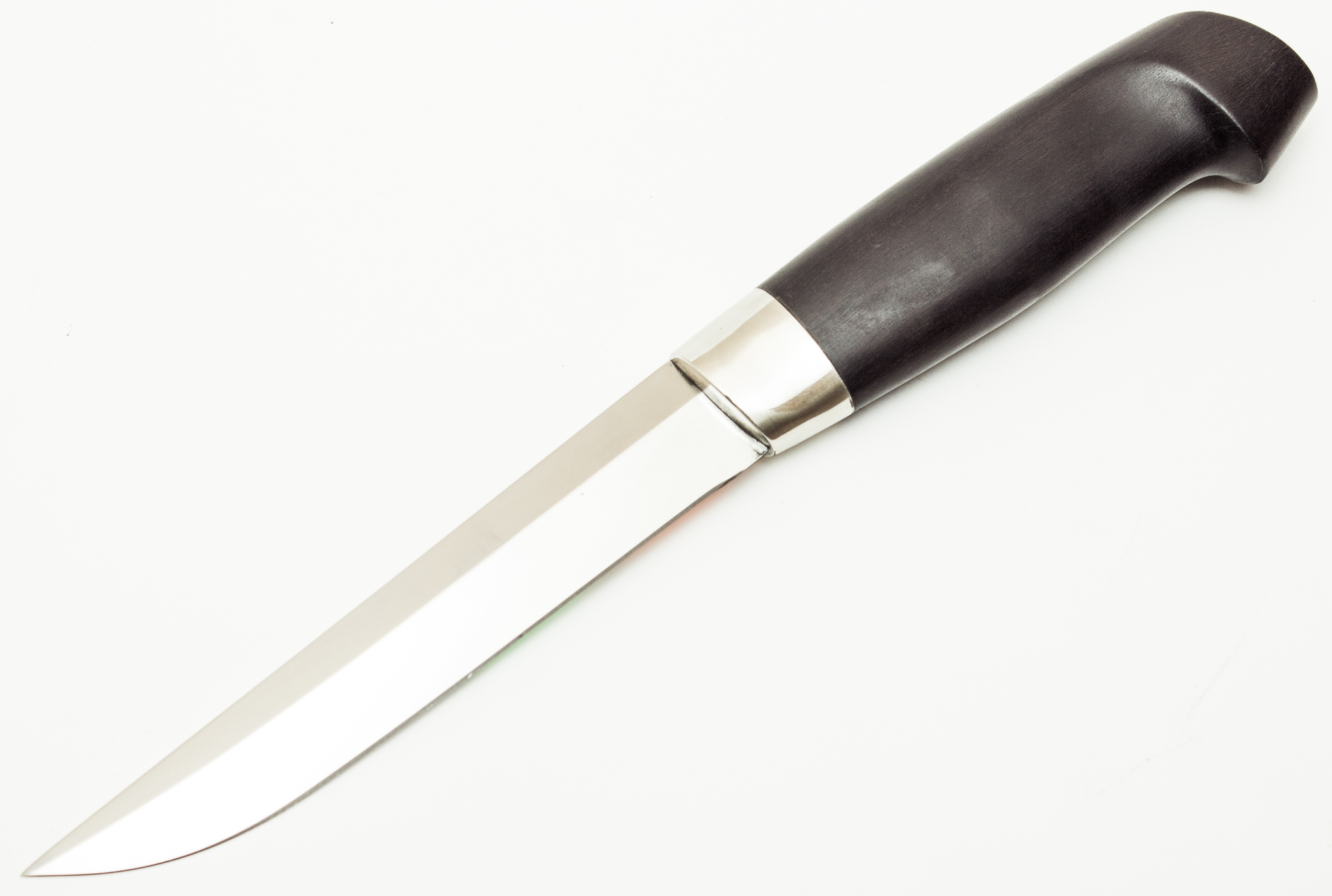 Нож финский 95х18, мельхиор