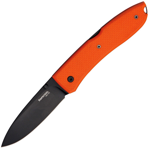 Нож складной Lionsteel Big Opera, сталь D2, рукоять G-10, оранжевый - фото 1