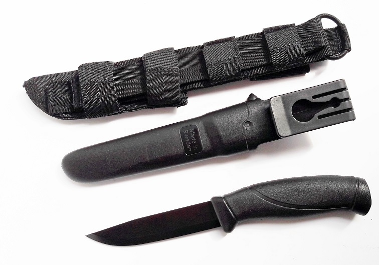 Нож с фиксированным лезвием Morakniv Companion Tactical BlackBlade, сталь Sandvik 12С27, рукоять эластомер - фото 5