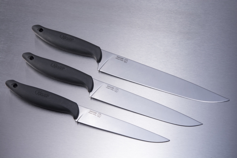 фото Набор кухонных ножей "тройка", сталь aus-8, кизляр