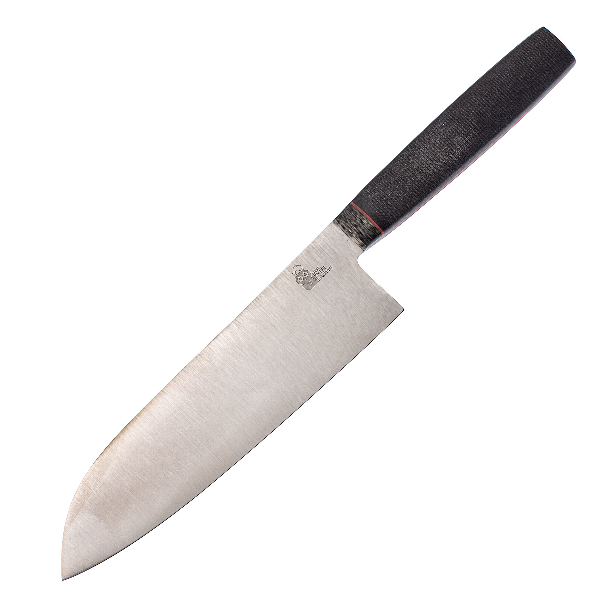 Нож кухонный Сантоку SA180, сталь Elmax, рукоять G10