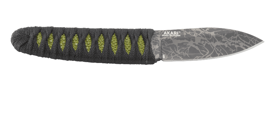 фото Нож с фиксированным клинком crkt akari, сталь 8cr13mov, рукоять паракорд