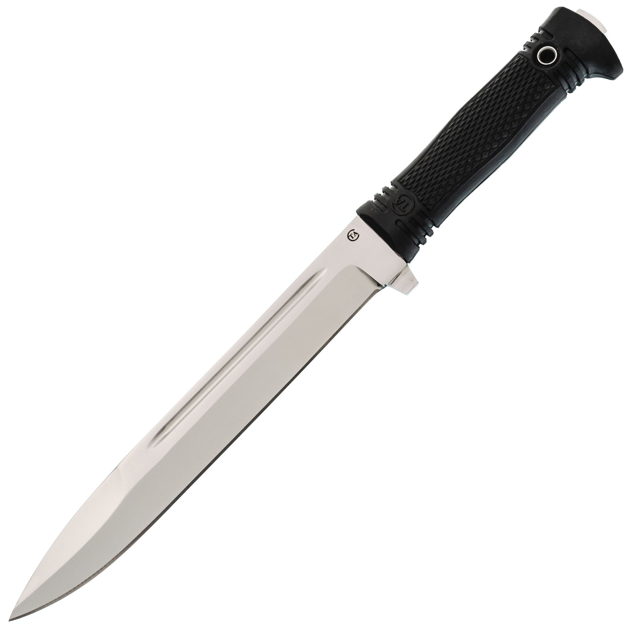 Нож Майор, сталь D2, рукоять резина, Тактические ножи