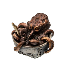 Фото Бусина Ramen, бронза/мельхиор/латунь