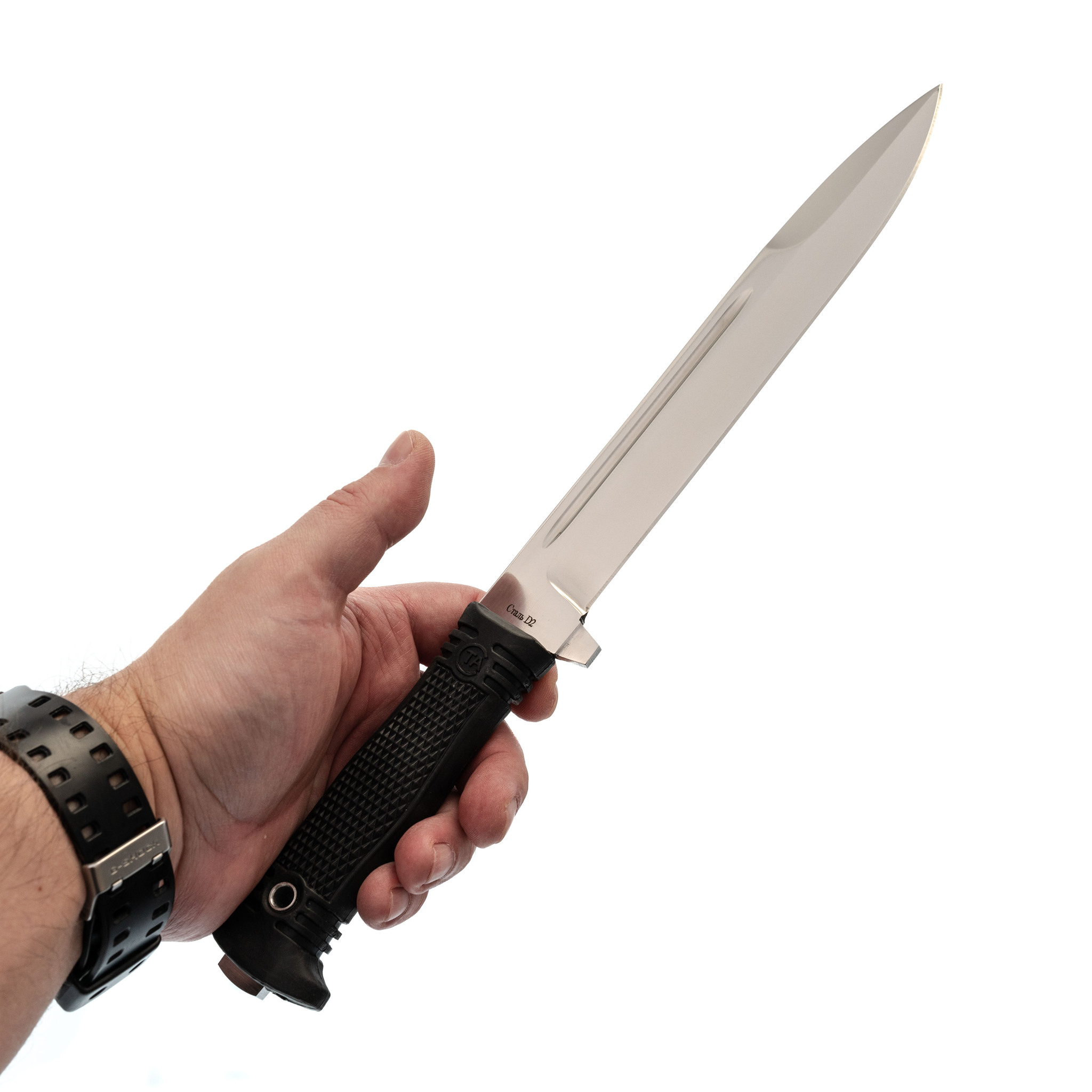 Нож Майор, сталь D2, рукоять резина - фото 4
