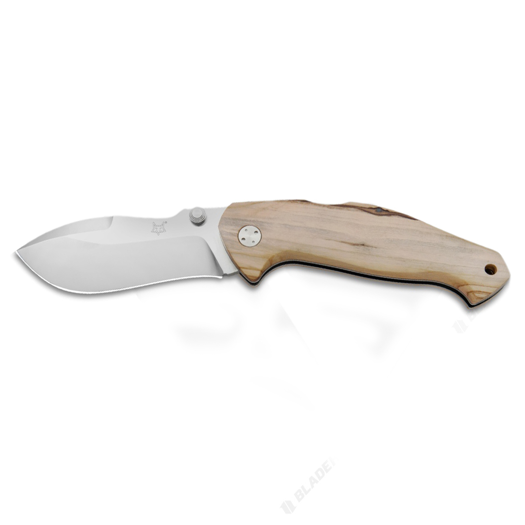 фото Складной нож fox mojo folding hunter, сталь n690, рукоять оливковое дерево, коричневый