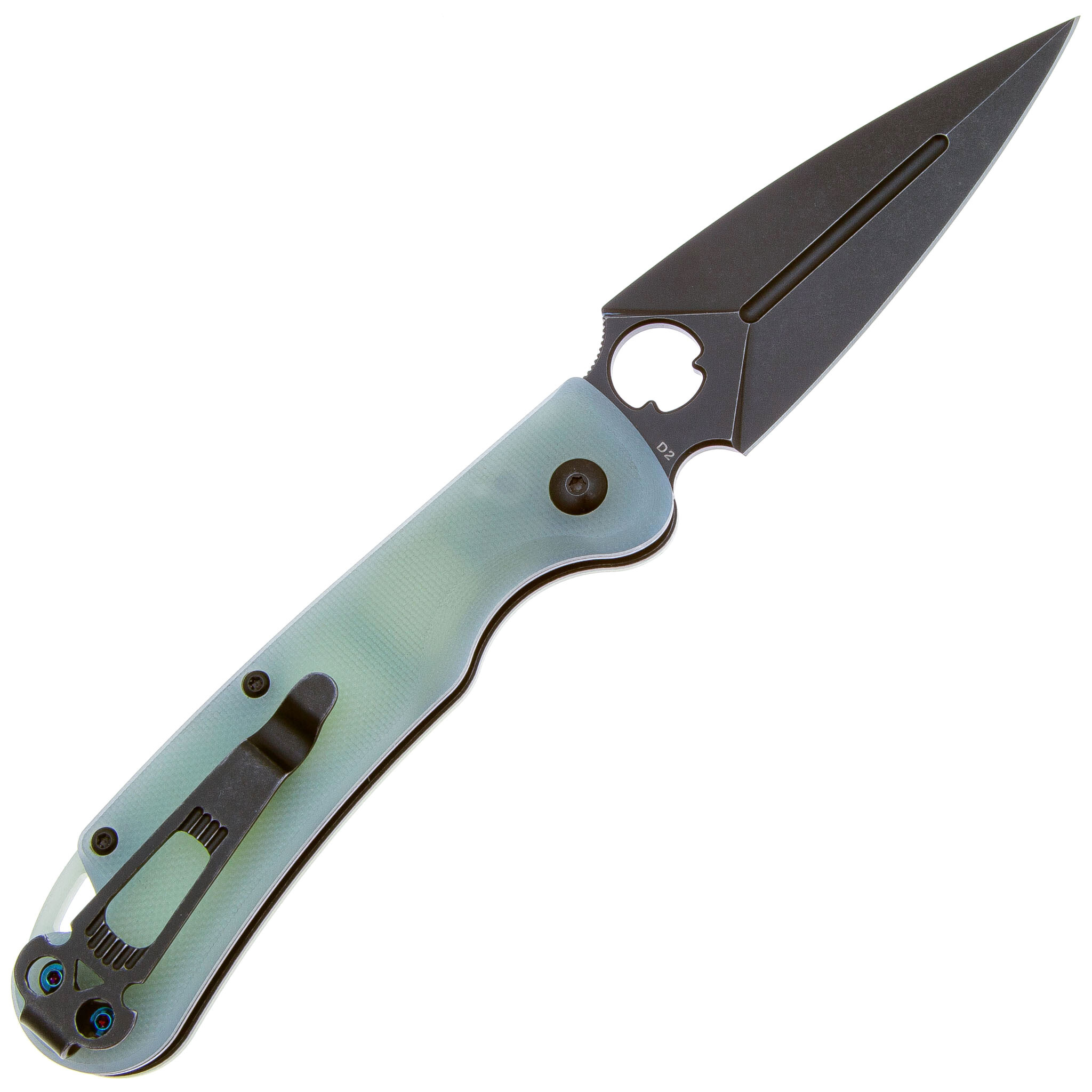 Складной нож Daggerr Arrow Auto Jade, сталь D2, рукоять G10 - фото 2