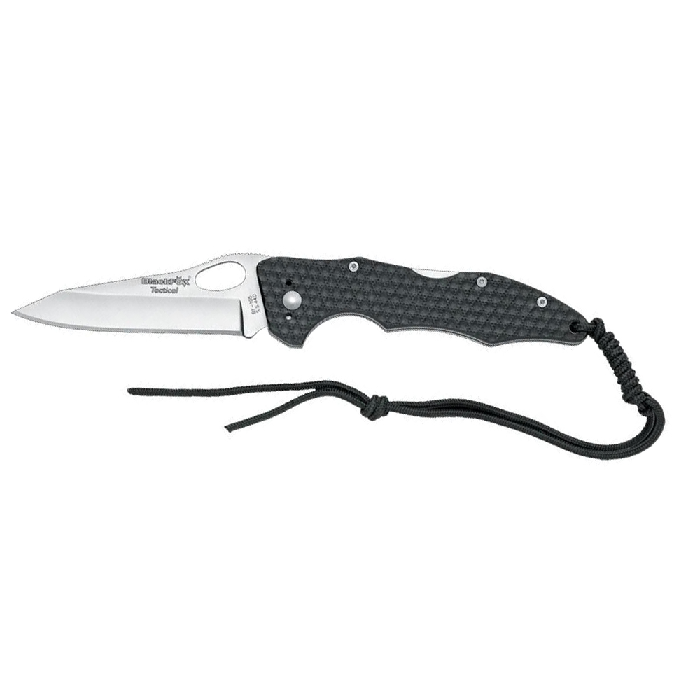 фото Складной нож fox blackfox tactical, сталь 440а, рукоять стеклотекстолит g-10, чёрный