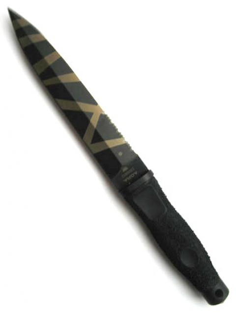 Нож с фиксированным клинком Extrema Ratio Adra Operativo Desert Warfare - Laser Engraving (Double Edge), сталь Bhler N690, рукоять полиамид - фото 3