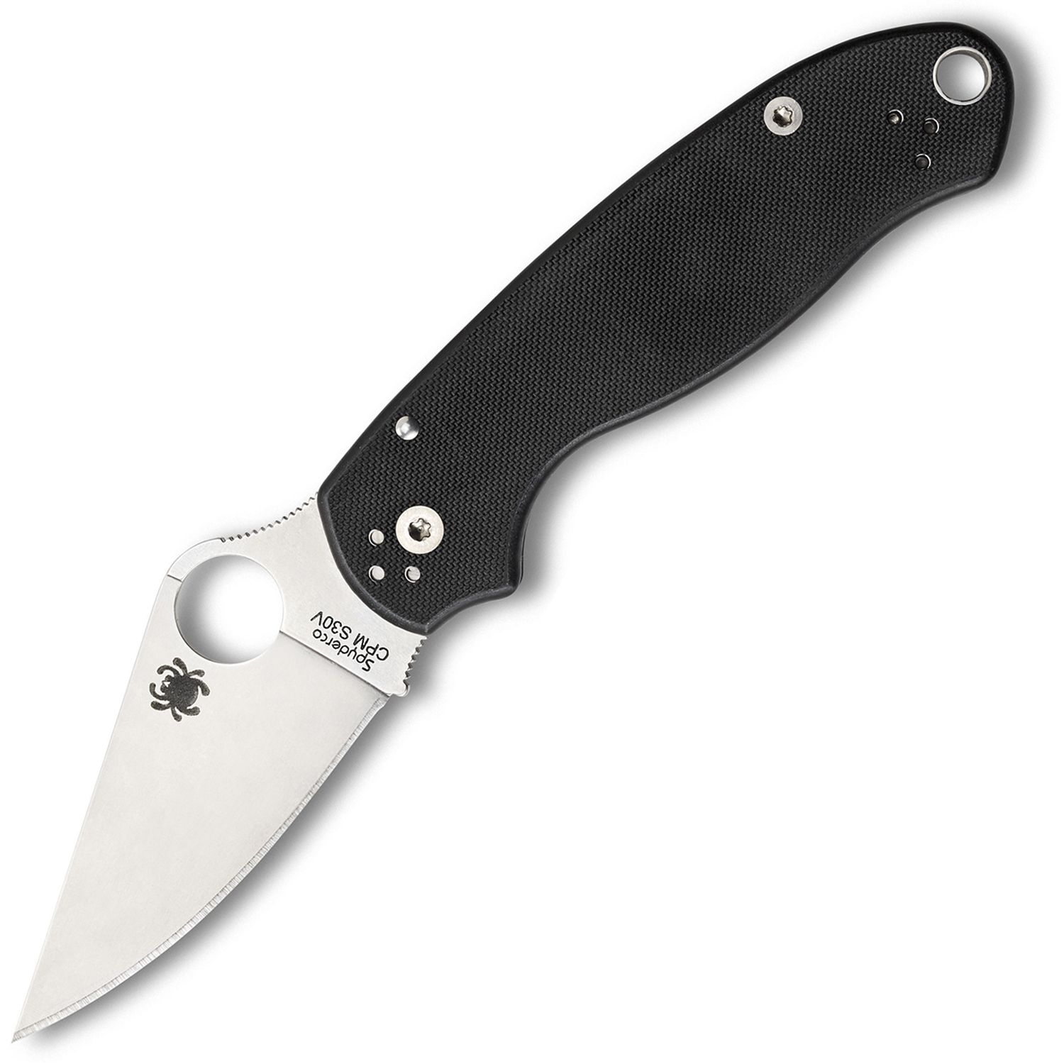 Нож складной Para™ 3 Lightweight Spyderco 223GP, сталь Crucible CPM® S30V™ Satin Plain, рукоять стеклотекстолит G-10 чёрный