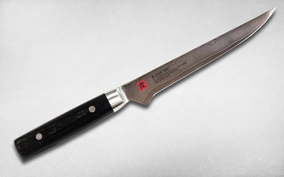 фото Нож кухонный обвалочный 160 мм kasumi 84016, сталь vg-10, рукоять дерево