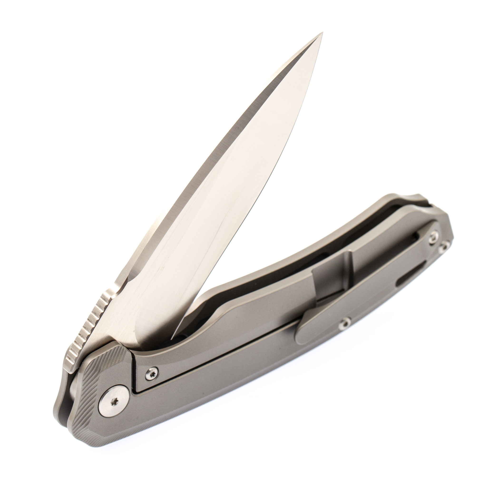 Складной нож II Woodpecker, M390, титан - фото 8