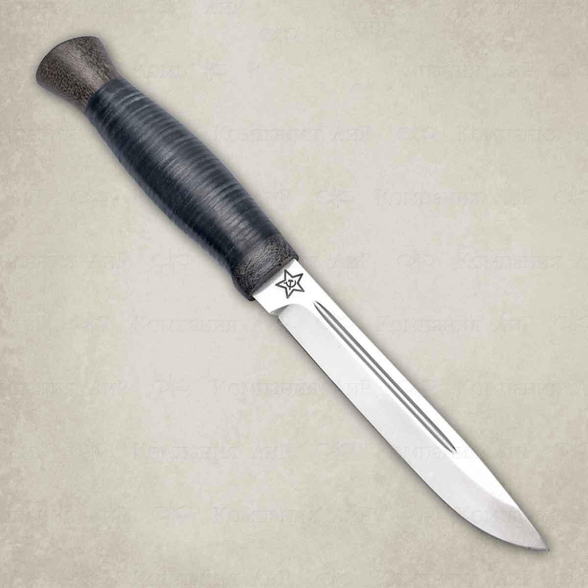 Нож Финка-3, АиР, кожа, 95х18 - фото 2