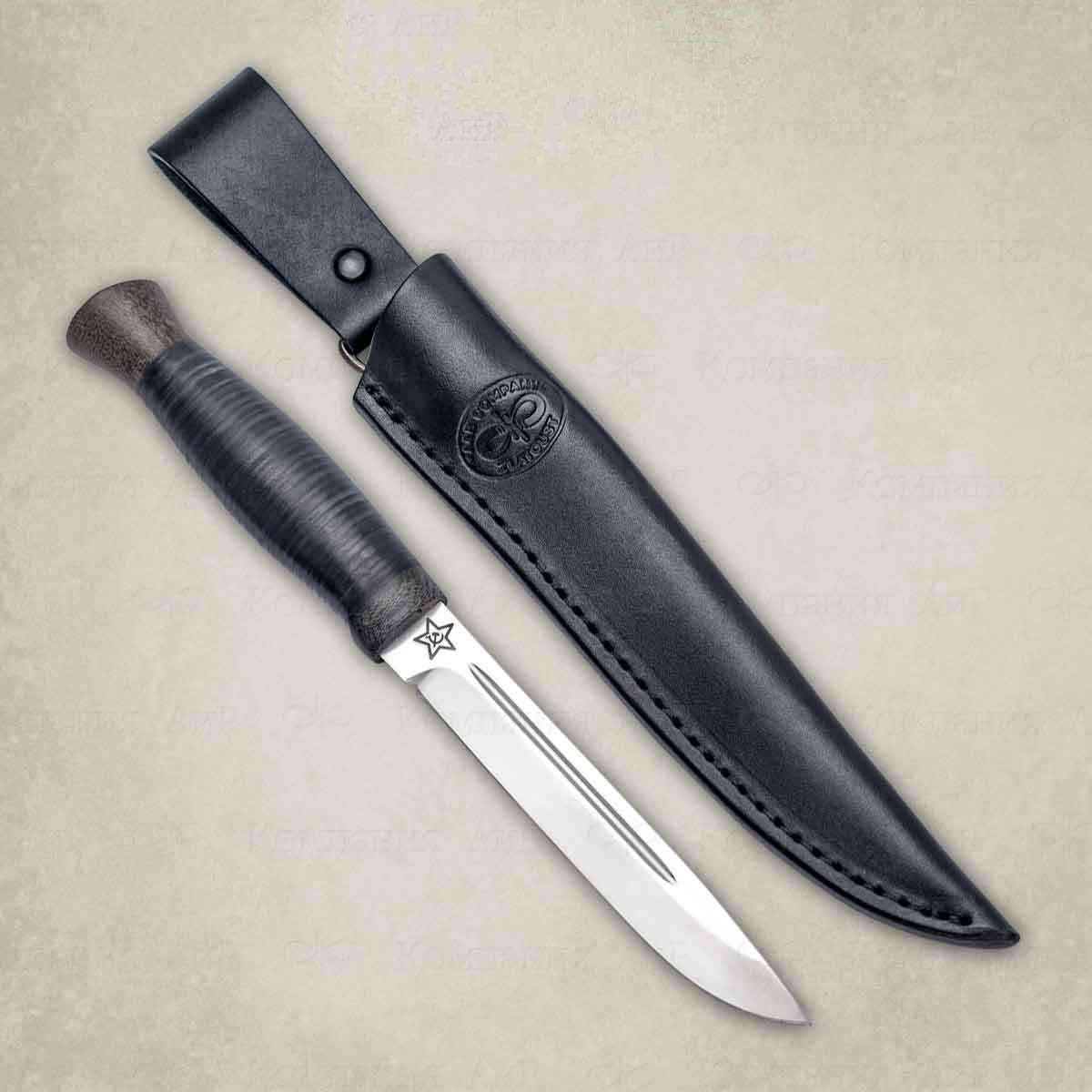 Нож Финка-3, АиР, кожа, 95х18 - фото 4