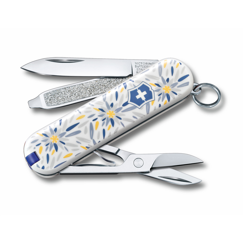 Нож-брелок Classic Alpine Edelweiss Victorinox, 7 функций