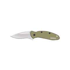 Фото Складной полуавтоматический нож Kershaw Scallion Olive, сталь 420HC, рукоять алюминий