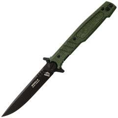 Фото Складной нож НОКС Финка 2 Black, сталь D2, рукоять микарта