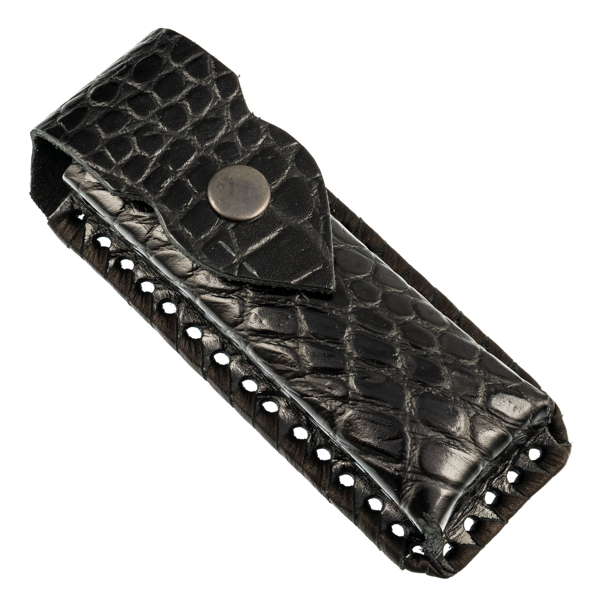 Кожаный чехол для складного ножа, 130 мм, черный брелок для ключей cartage кожаный