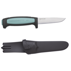 Фото Нож с фиксированным лезвием Morakniv Flex, сталь Sandvik 12C27, рукоять резина/пластик, светло-синий