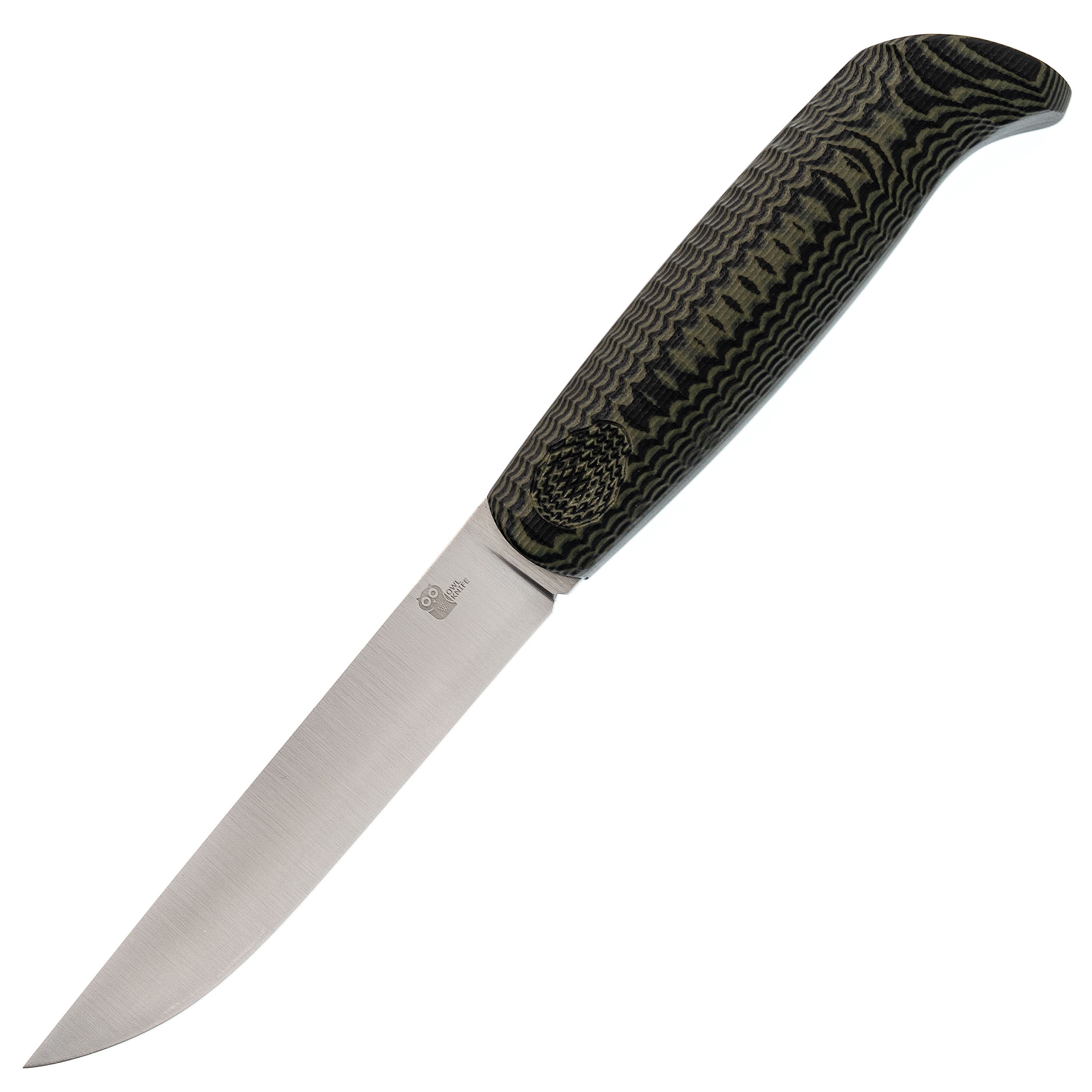 фото Нож north, сталь n690, g10 черно-оливковая owl knife