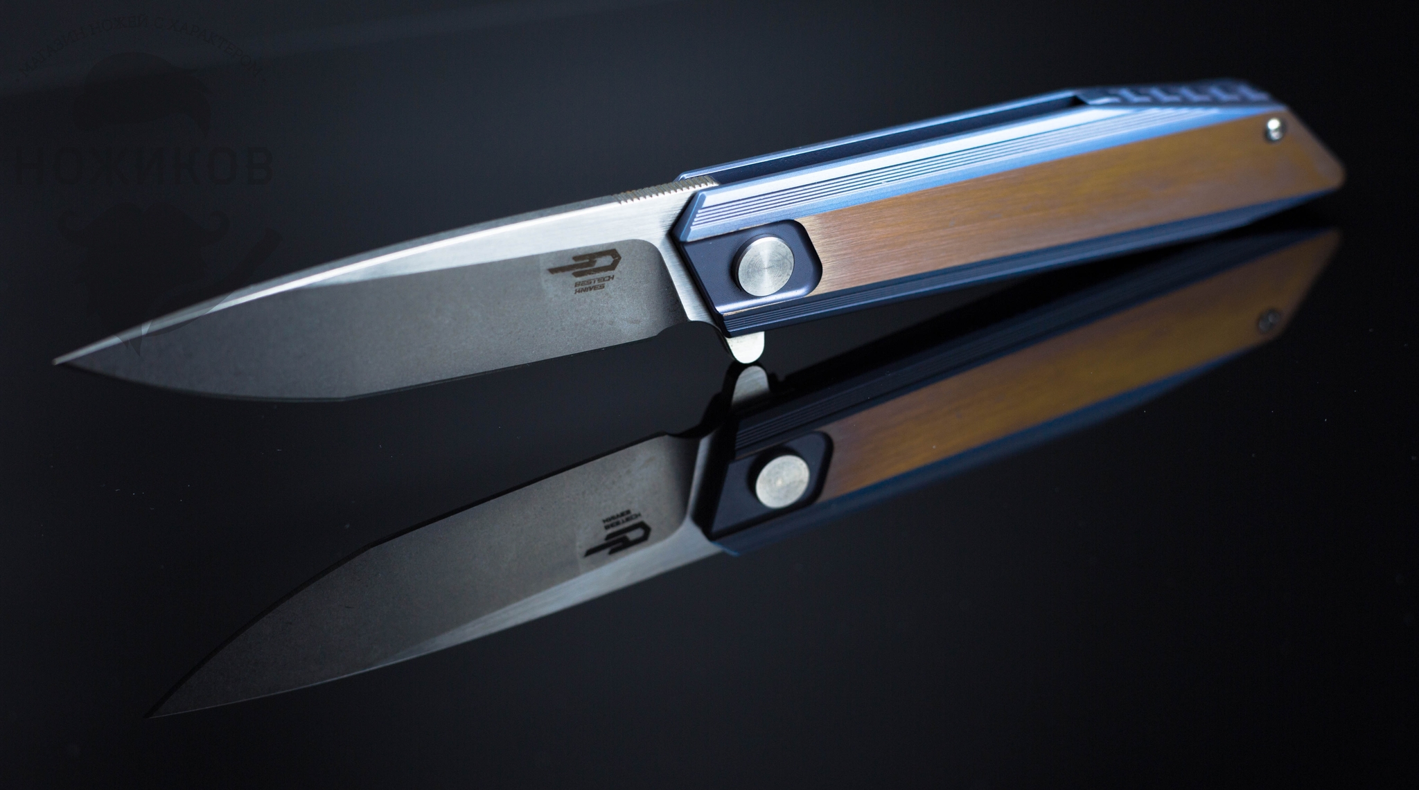фото Складной нож bestech knives shogun bt1701d, сталь cpm-s35vn, рукоять титан