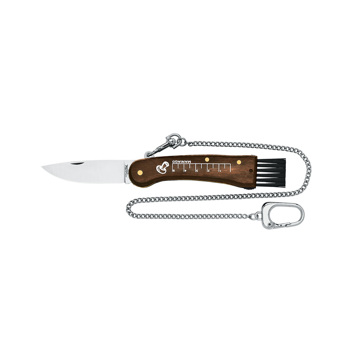 Складной нож Fox Mushrooms Knife, сталь 420C, рукоять палисандр - фото 1
