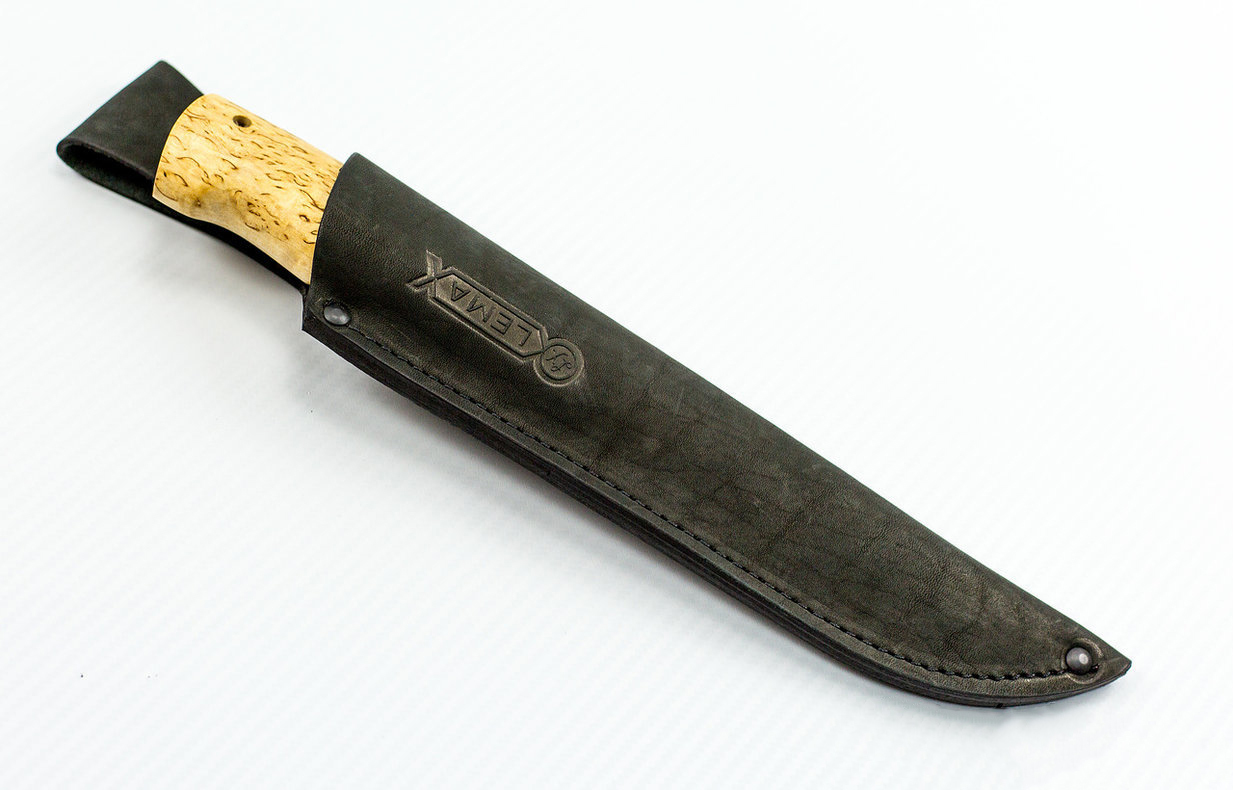 Нож Урал Х12МФ, карельская берёза - фото 5