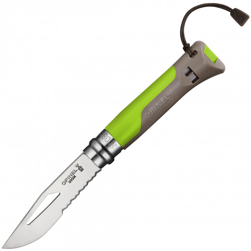 Складной Нож Opinel №8 VRI OUTDOOR EARTH, нержавеющая сталь Sandvik 12C27, зеленый, 001715