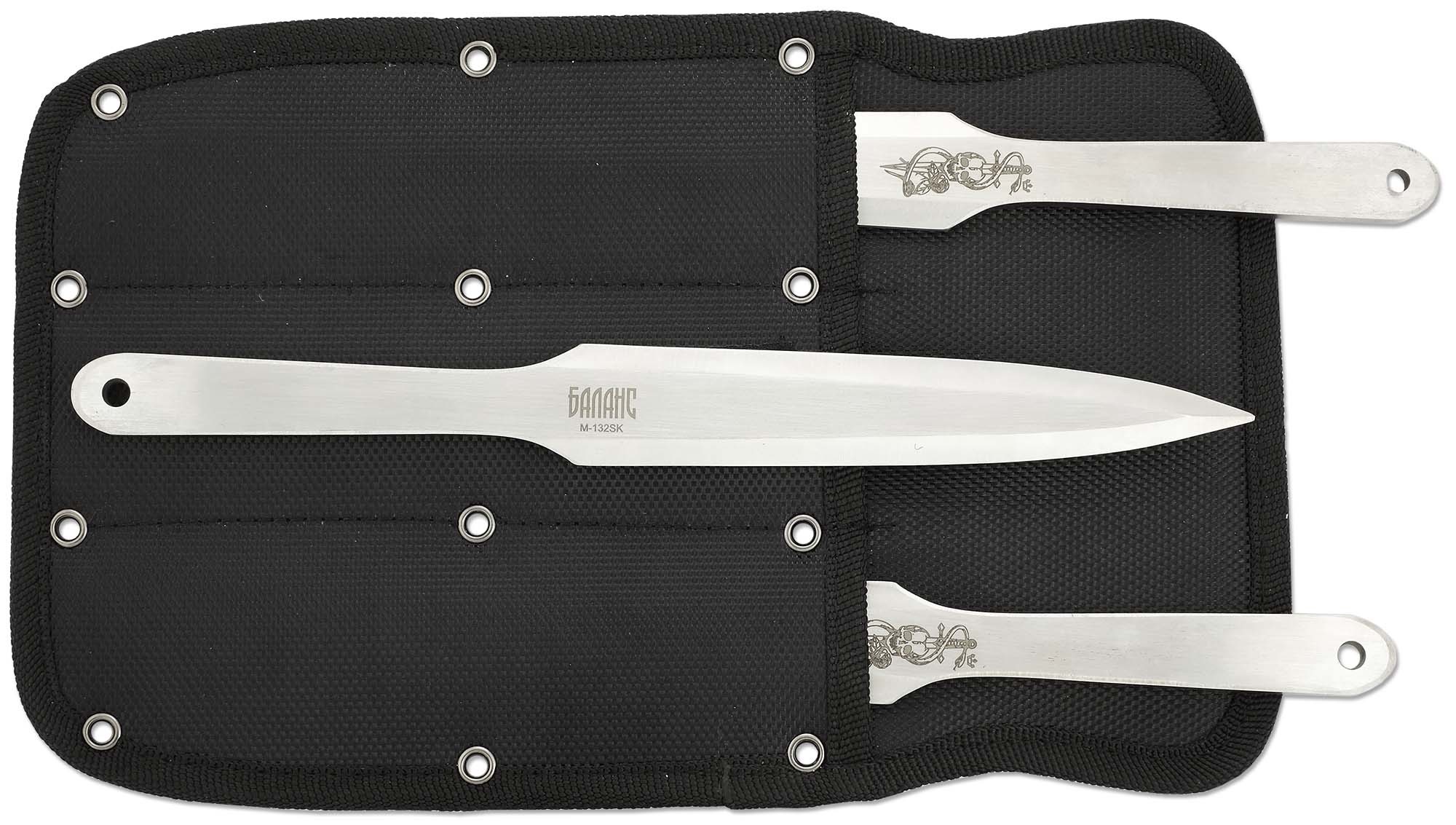 Набор из 3 метательных ножей Череп, M-132SK от Ножиков