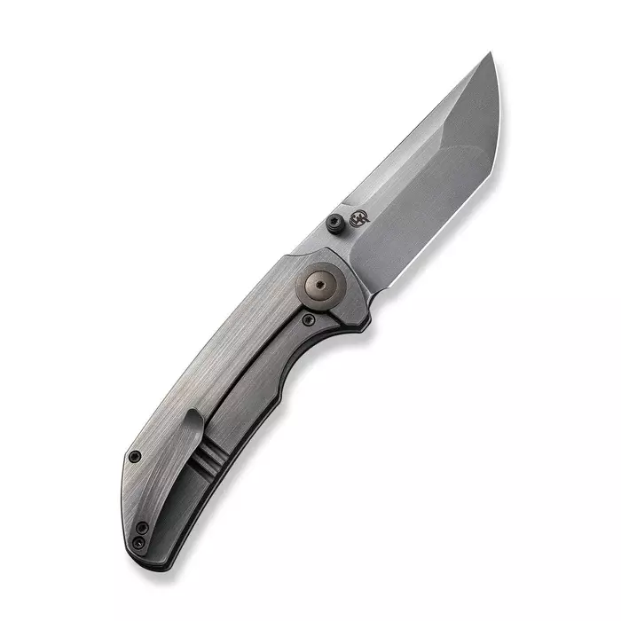 Складной нож We Knife Thug XL, сталь CPM-20CV, рукоять титан, серый + МЕРЧ В ПОДАРОК - фото 3