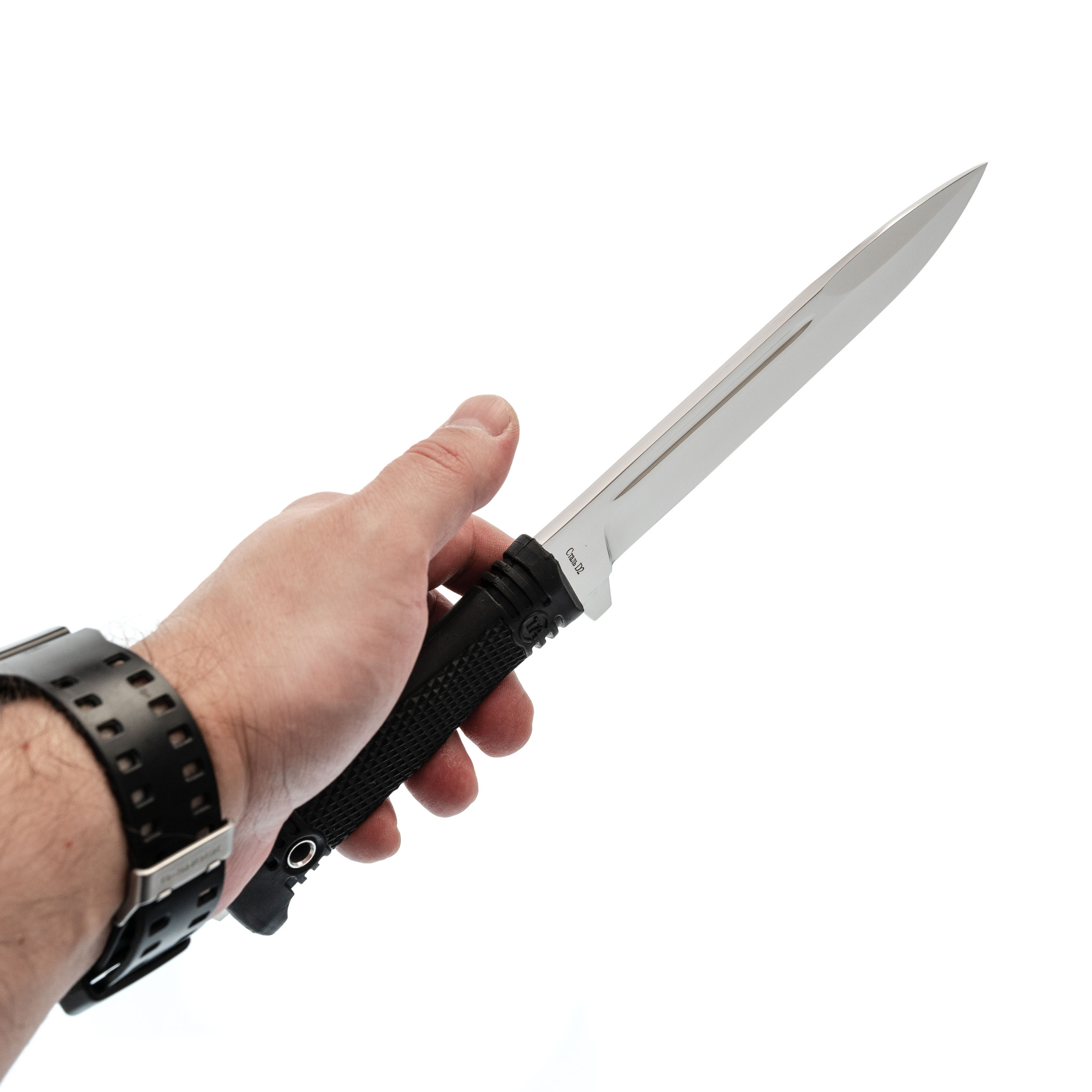Нож Капитан, сталь D2, рукоять резина - фото 4