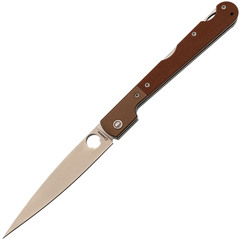 Фото Складной нож Daggerr Corso, satin сталь VG-10, рукоять Brown Micarta